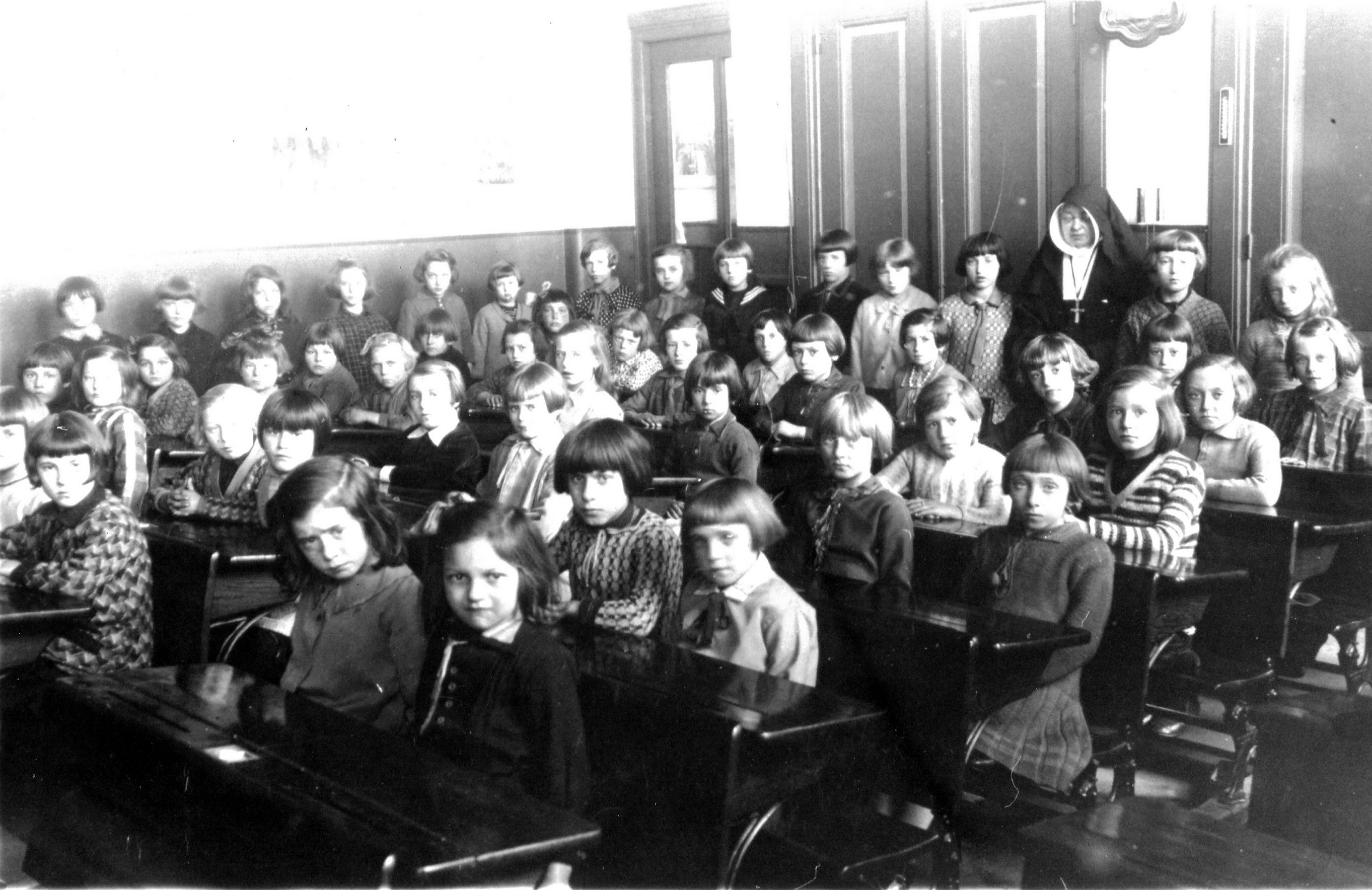 1928/1929 Meisjesklas, Schoolklas 1928-1929, zie voor namen ook Den Heertgang Jr19 Nr1