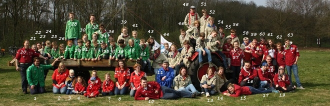 Groepsfoto 2017 Scoutinggroep “Petrus Donders”